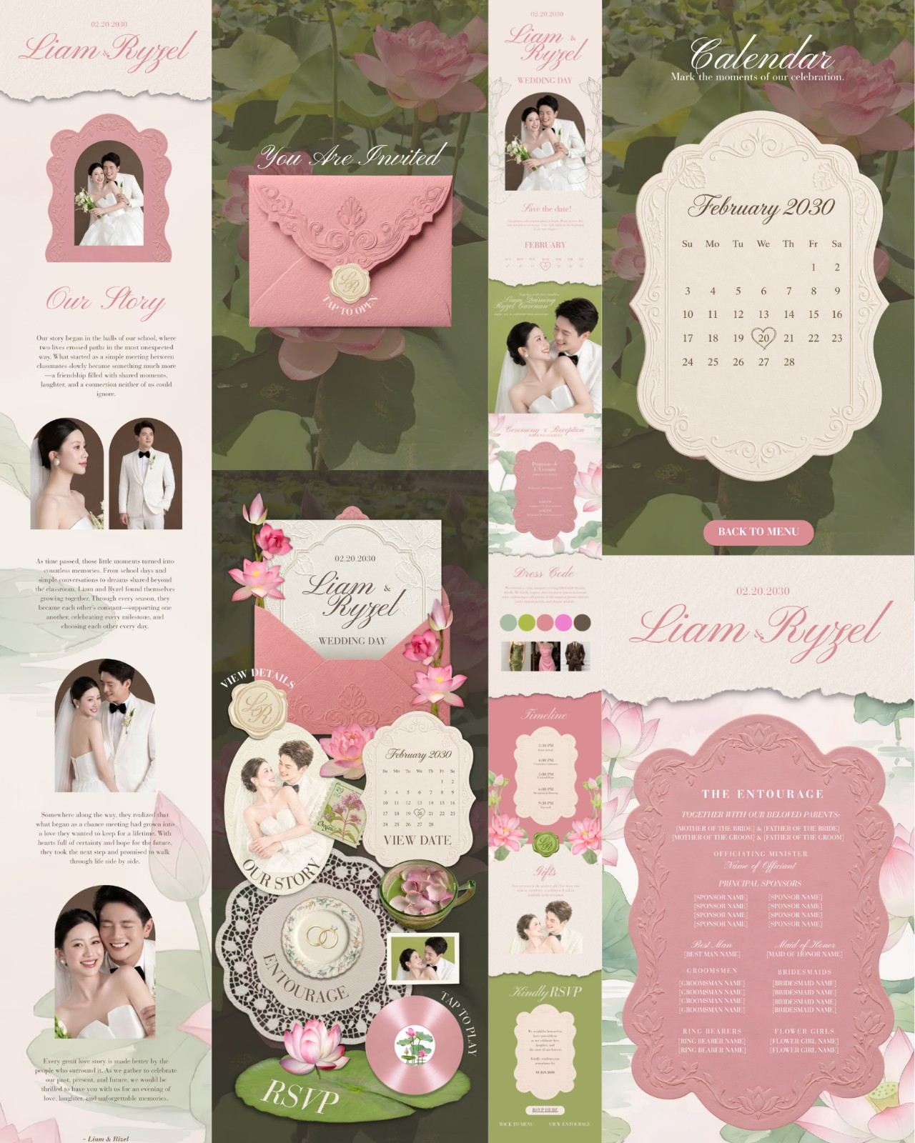 Everly Blush &mdash; invitation website preview 3