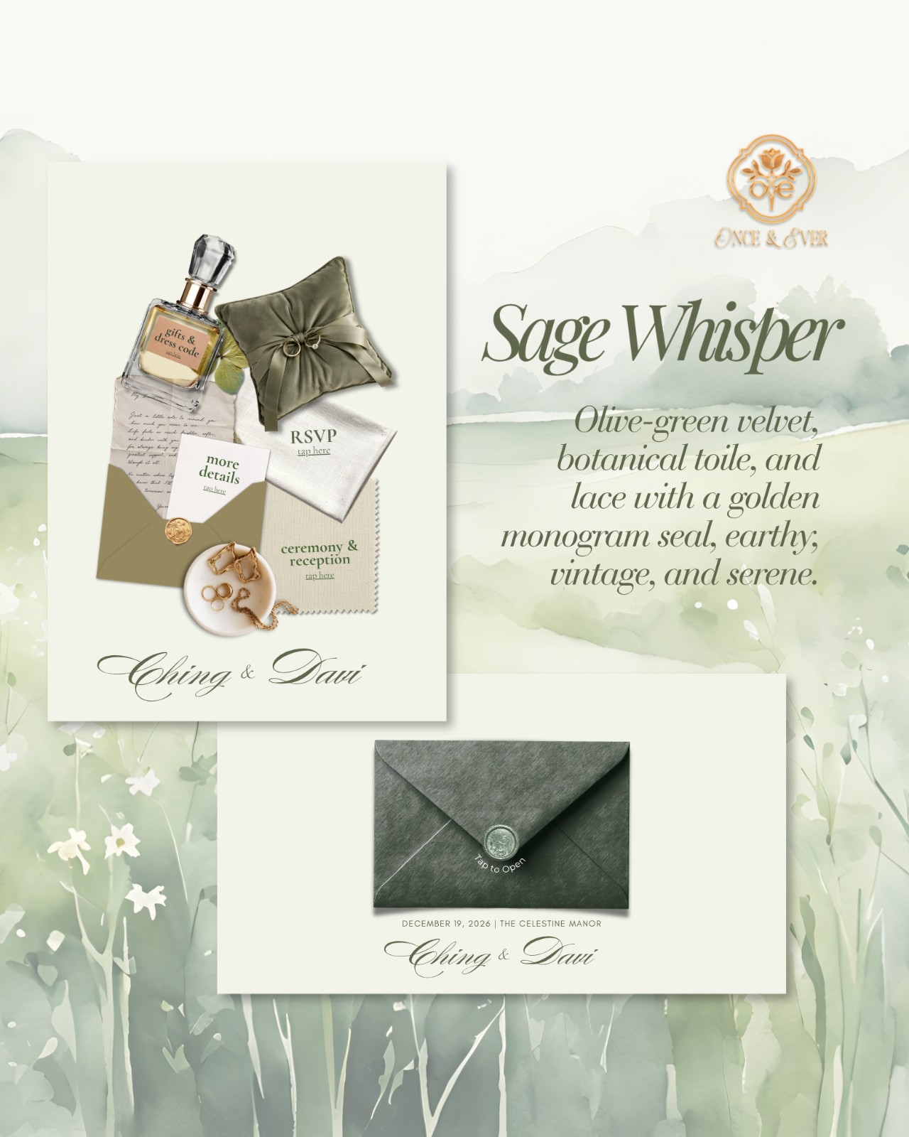 Sage Whisper &mdash; invitation website preview 3