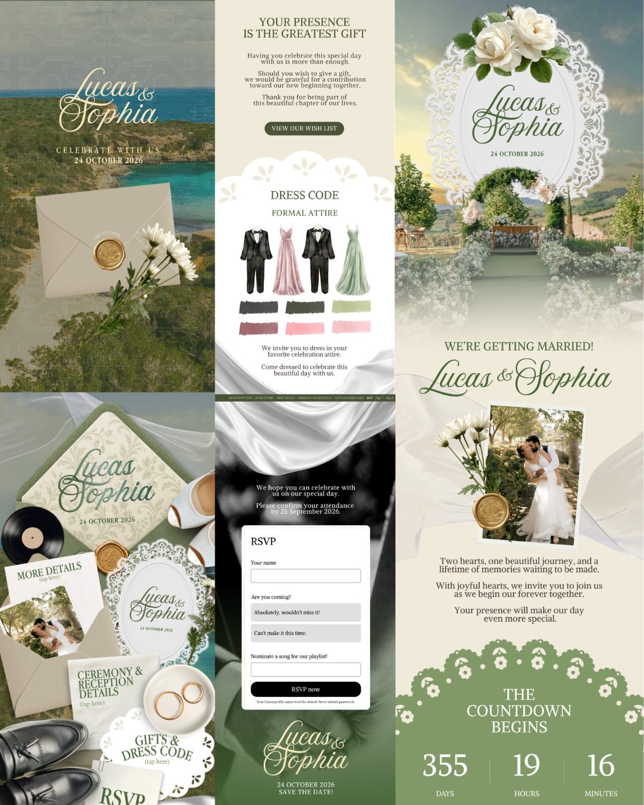 Olive Grove &mdash; invitation website preview 3