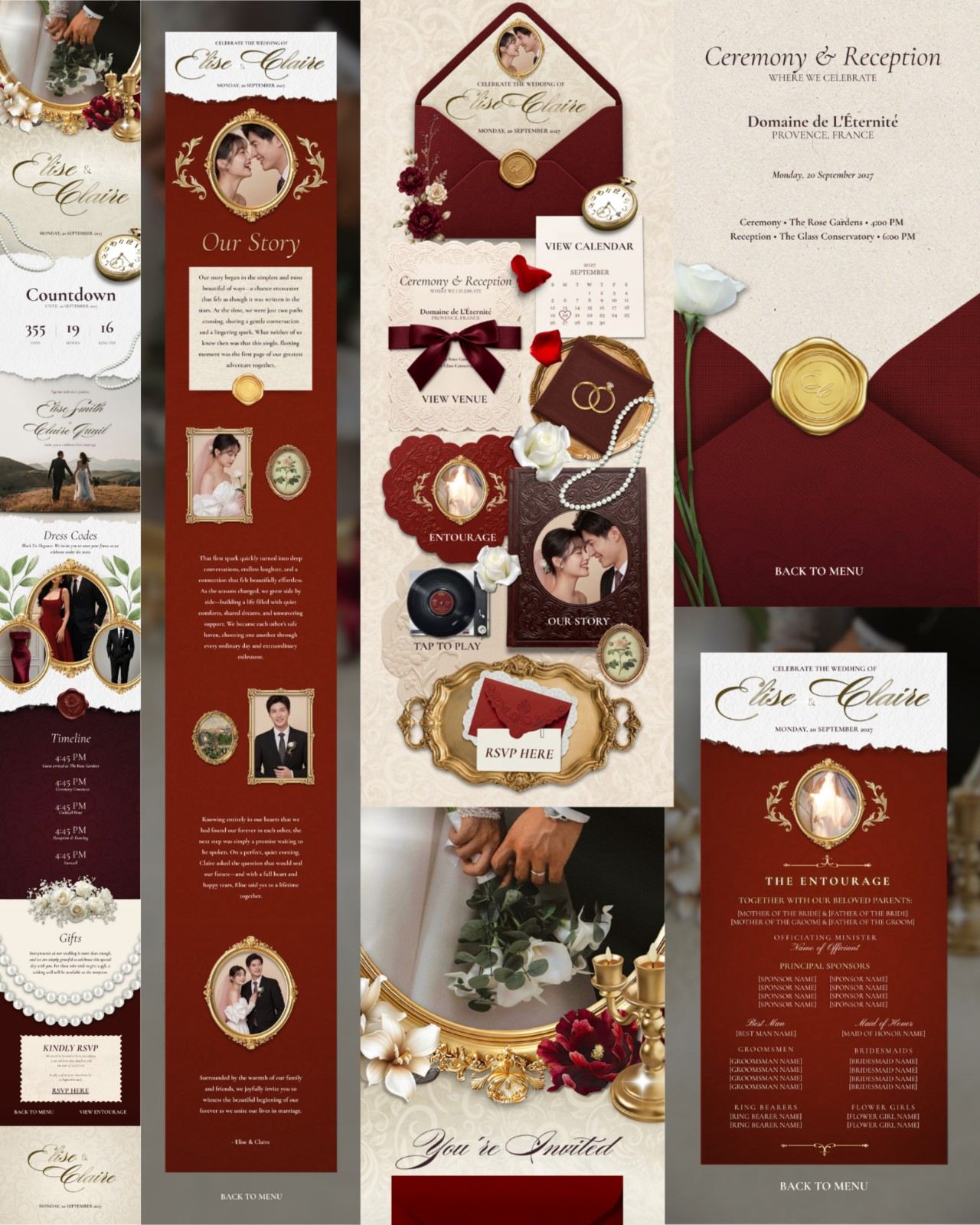 Ruby Soirée &mdash; invitation website preview 3