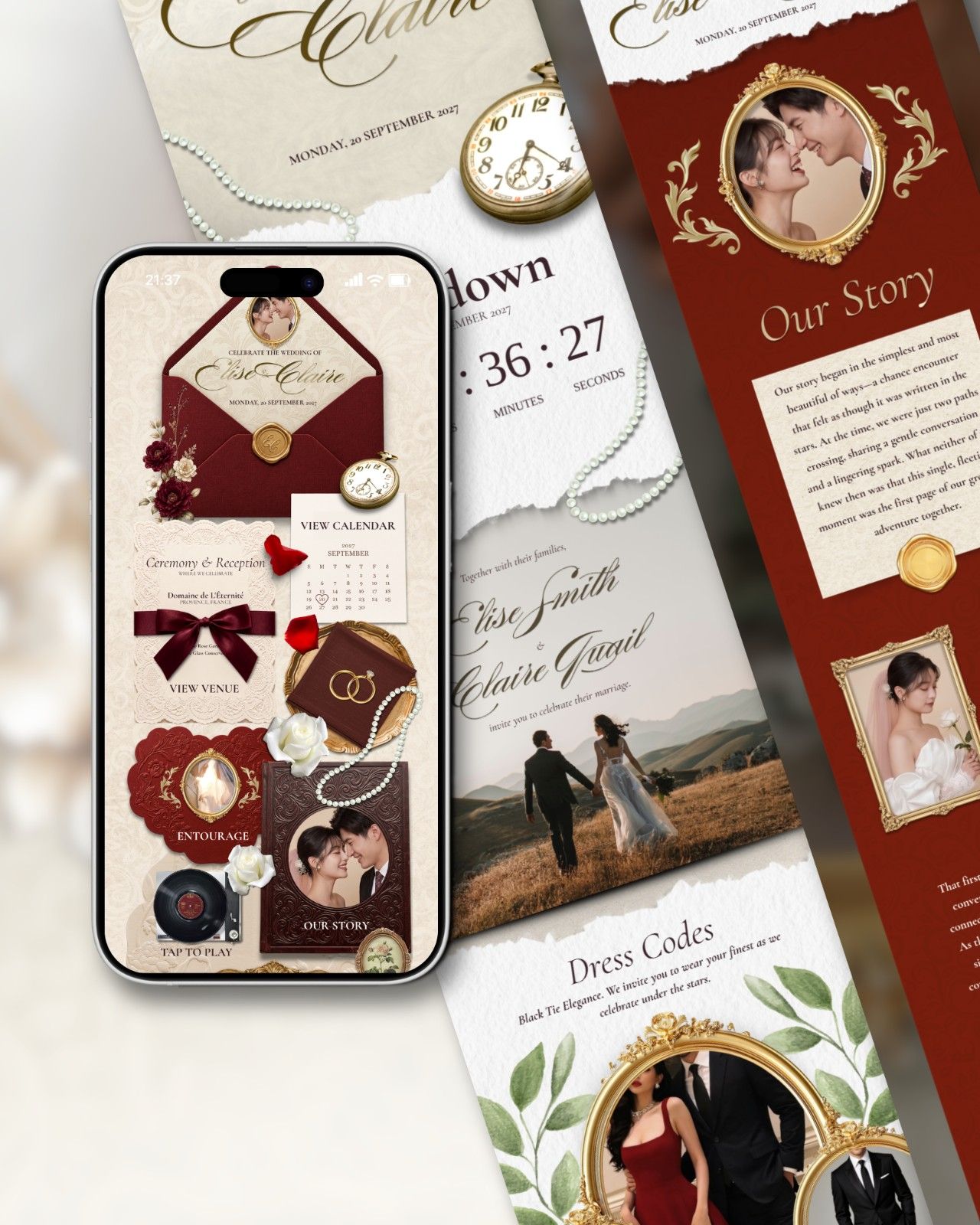 Ruby Soirée &mdash; invitation website preview 5