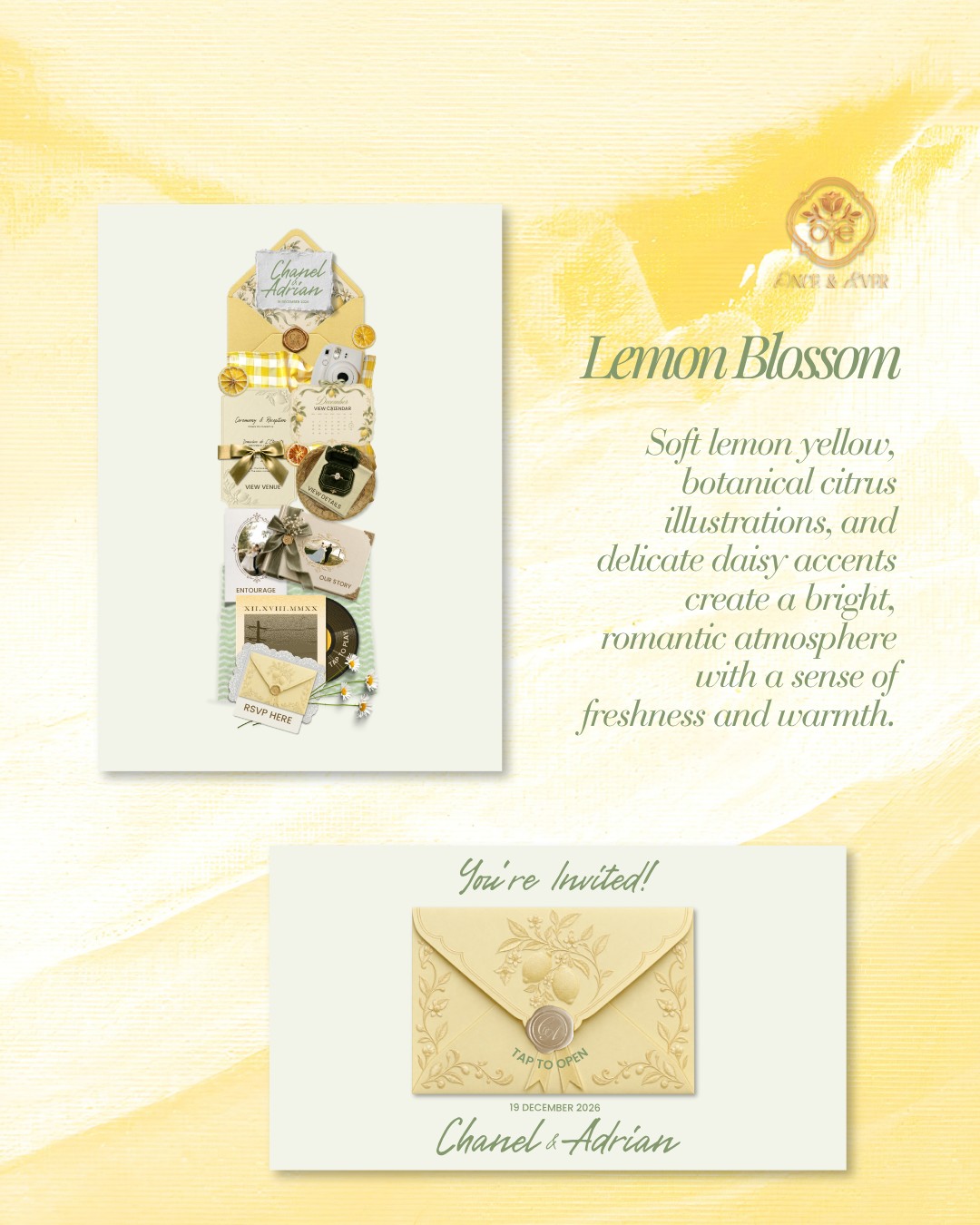 Citron Provence &mdash; invitation website preview 2